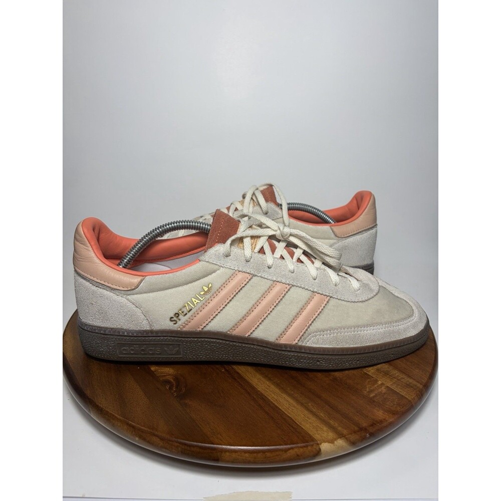 adidas Handball Spezial Velvet Cream White Coral Women's Shoes JI2649 Size 11